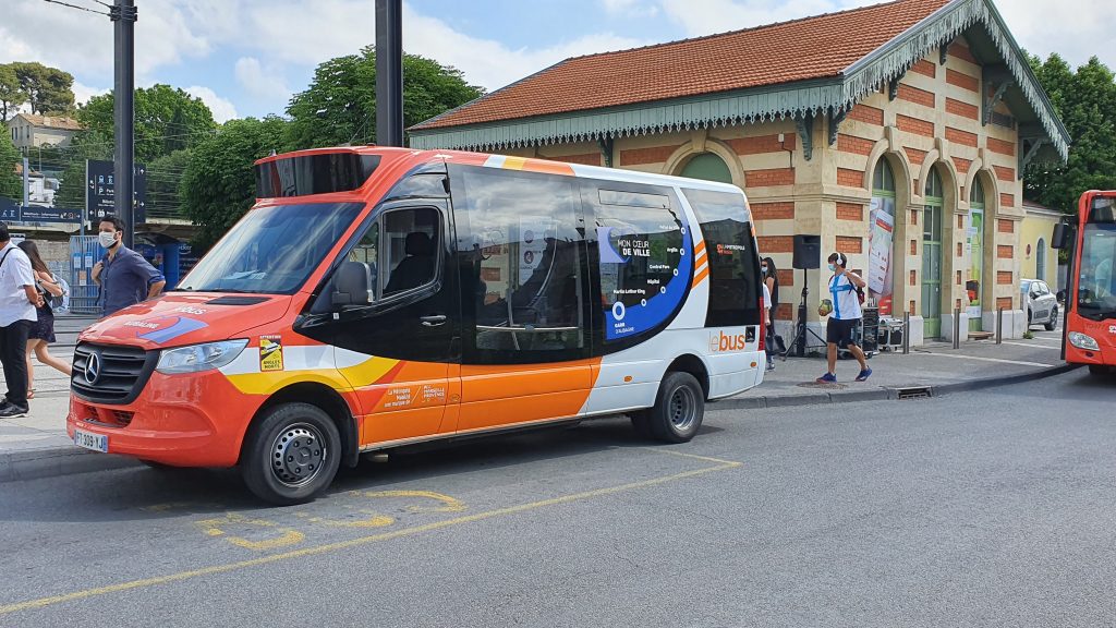 Lancement de la navette de centre-ville Aubaline